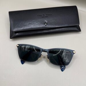 Rag & Bone RNB3007 51•16 Titanium Front Sunglasses